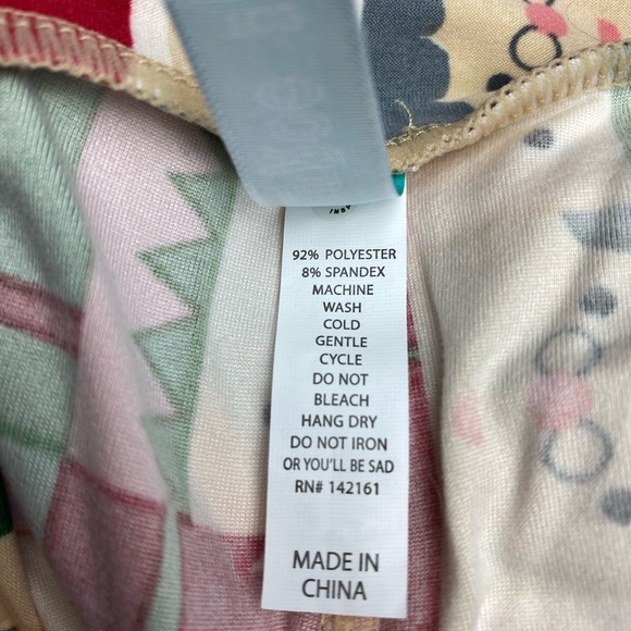 LuLaRoe TC2 Adult 18+ Holiday Leggings Faces - Picture 7 of 8